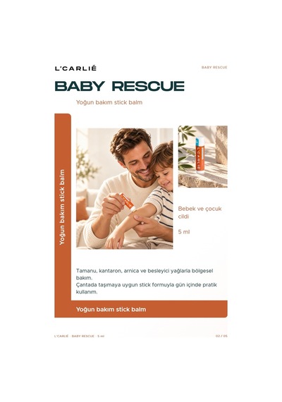 L'carlıe Baby Rescue Bebek Bakım Balmı Bölgesel Kullanım 5 Ml