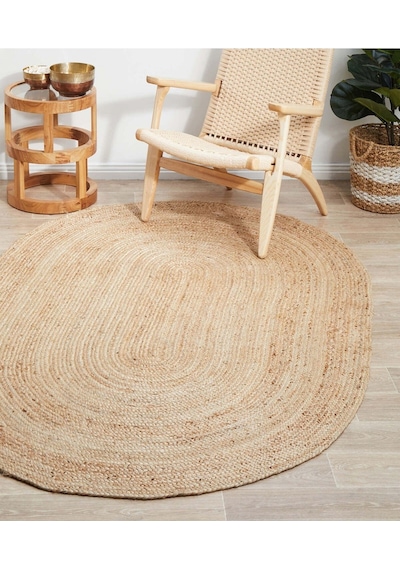 Koza Halı Natura El Dokuma Jüt Bohem Tarz Otantik Salon Oturma Odası Korido