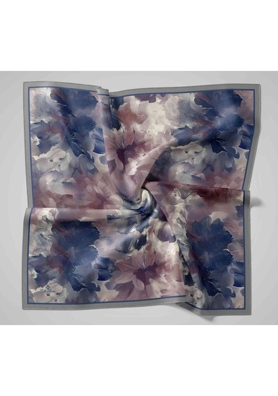 Silk Home Olinda İpek Eşarp 47004-10 Gri, Mor, Lacivert, Bordo