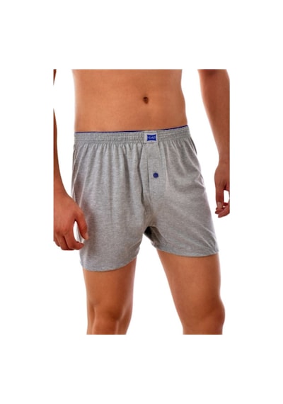 Tutku Erkek Penye Düz Boxer Gri