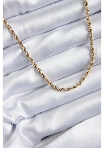 Mey İthalat 316l Çelik Gold Renk 60 Cm Burgu Model Kadın Kolye Çok Renkli 87917776