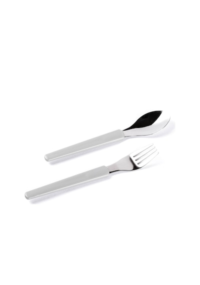 Tantitoni Gri Paslanmaz Çelik 2 Katlı Çatal Ve Kaşıklı Yemek Taşıma Kabı 1.65lt
