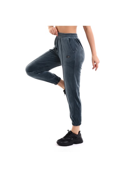 Winmoda34 Kadife Eşofman Jogger Petrol-yeşili