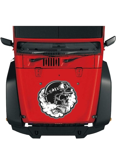 Kaptan Kuru Kafa Sticker - Araba Oto Motosiklet Karavan Sticker - 00015 10X9 Cm