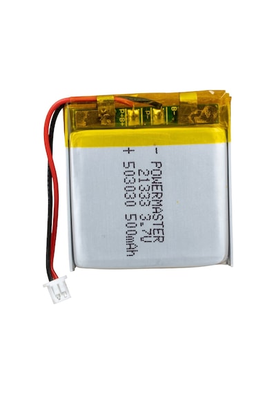 Powermaster 3.7 Volt 500 Mah Lityum Polimer Şarjlı Pil 5x30x30 Mm Akıllı Saat Kulaklık Pili