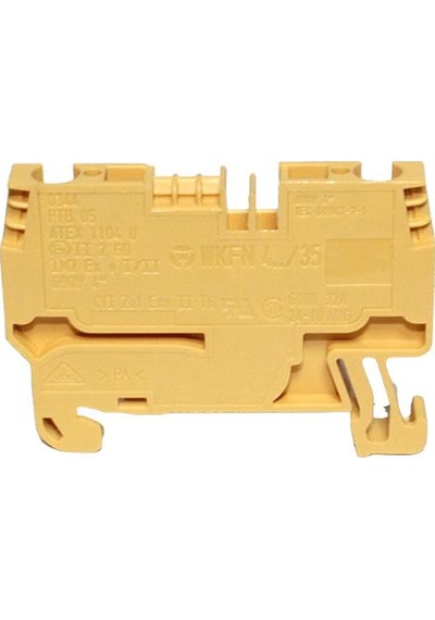 WİELAND 4 Mm Yay Baskılı Sarı Klemens