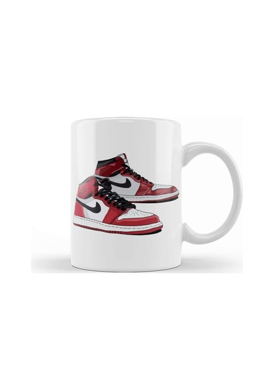 Air Jordan 1 Michael Jordan Old School Kicks Kupa Bardak Porselen Karışık