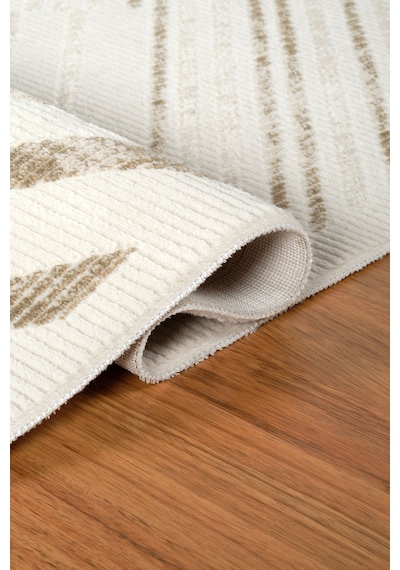 Kaşmir Halı 7/24 Elegante Lumina Bej 80X300 CM Salon Mutfak Halısı Yolluk Kilim