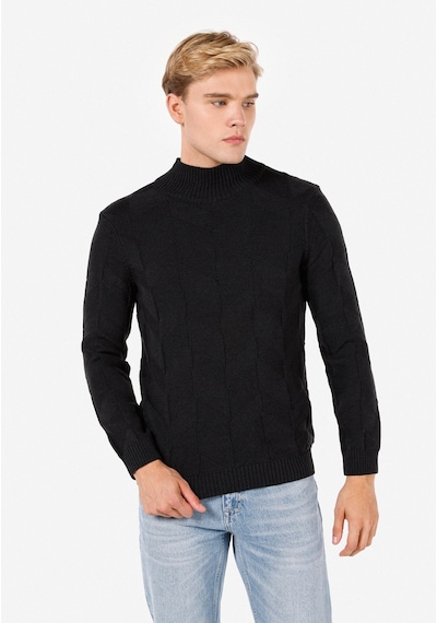 Colin's Colins Slim Fit Turtle Neck Jakarlı Erkek Antrasit Kazak Cl1065745 Q1.v1 Ant Antrasit Colin's Colins Slim Fit Turtle Neck Jakarlı Erkek Antrasit Kazak Cl1065745 Q1.v1 Ant Antrasit