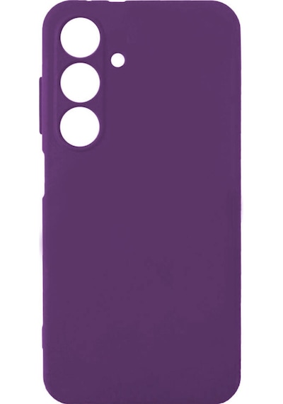 Kilifone - Samsung Uyumlu Galaxy S24 - Kılıf Mat Soft Esnek Biye Silikon - Mor