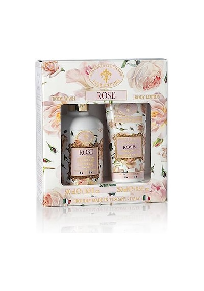 Saponificio Artigianale Fiorentino Duş Jeli & Vücut Losyonu 500 Ml & 250 Ml - Rose 8032665591878 Diğer