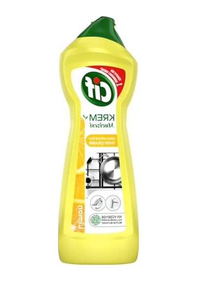 750 Ml Limonlu Yeni Nesil Yüzey Temizleyici Krem, Etkili Temizlik Sağlar 100'lü Set