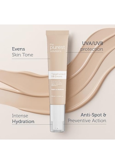 The Purest Solutions Bb Cream Tone Correct 40 Ml Light To Medium 00