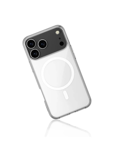 Apple İphone 17 Pro Kılıf Magneticsafe Şeffaf Silikon - Şeffaf
