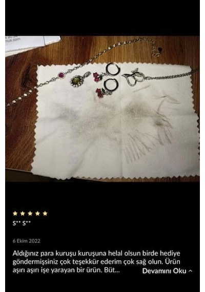 Kiti Serisi 5 Adet Mücevher Altın Gümüş Takı Silme Temizleme Parlatma Mendili Bezi
