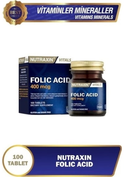 Nutraxin Folic Acid 100 Tablet