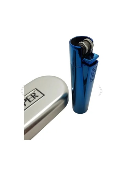 Clipper Metal Çakmak Mavi