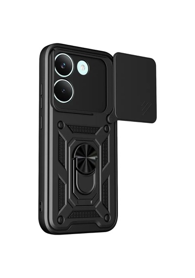 Newface Xiaomi Poco X8 Pro Pars Lens Yüzüklü Silikon - Siyah