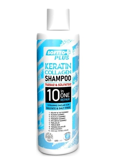 Keratin Collagen Işlem Görmüş Ve Yıpranmış Saçlar Için Özel Şampuan 400 Ml