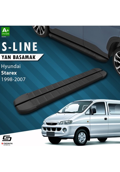 S-Dizayn Hyundai H-1 Starex S-Line Siyah Yan Basamak 193 Cm 1998-