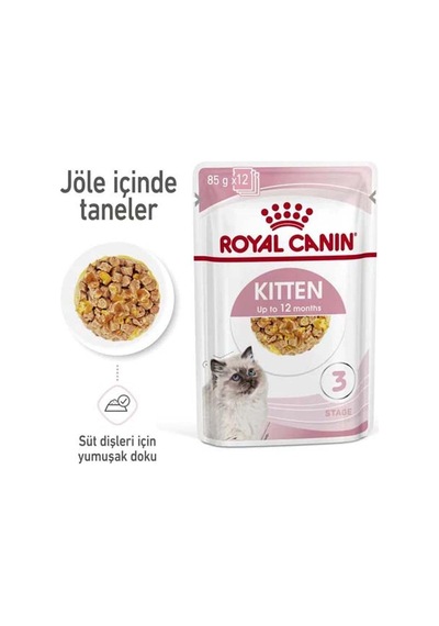 Tr Kitten Jelly Yavru Kedi Yaş Mama 85 Grx12 Ad