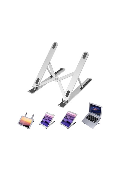 Laptop Stand Apple Uyumlu MacBook Notebook Katlanabilir Metal Stand