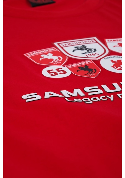 Samsunspor Legacy Never Dies Baskılı T-shırt Kırmızı