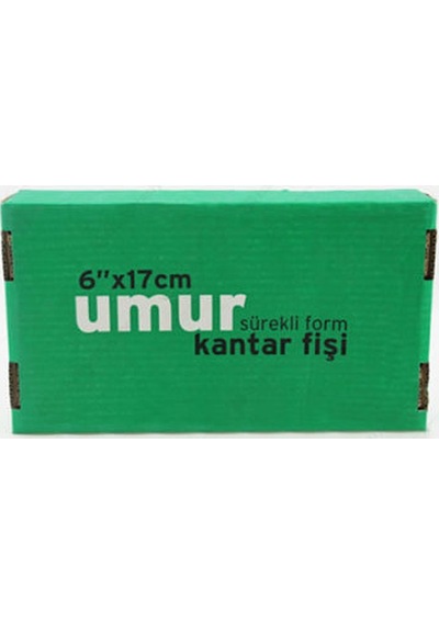 Umur 3 Nüsha Kantar Fişi 1000 Adet 6" x 17 CM