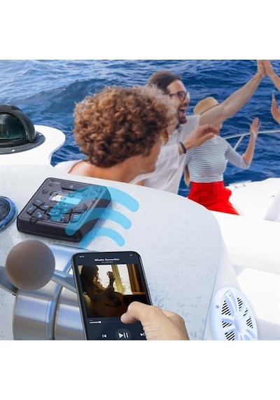 Boss Audio Systems Mckgb450W.6 Usb Aux Girişli Bluetoothlu Hoparlörlü Marin Teyp Seti