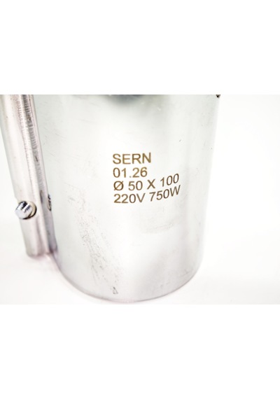 Sern Kelepçe Nozul Pirinç Rezistans 50mm Çap 100mm Boy 750w 220v
