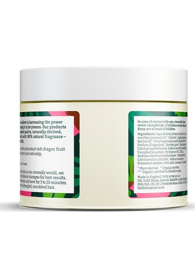 Faith in Nature %99 Doğal Canlandırıcı Ejder Meyvesi Tüm Saç Tipleri İçin Saç Bakım Maskesi 300 ML