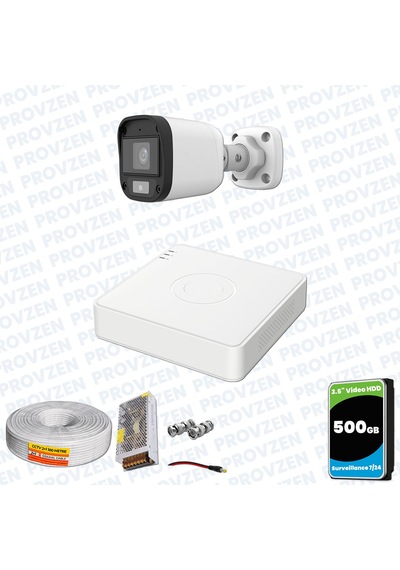 Provzen Unv Full Hd 1 Kamera Renkli Gece Görüş Mikrofonlu Olay Anında Bildirim