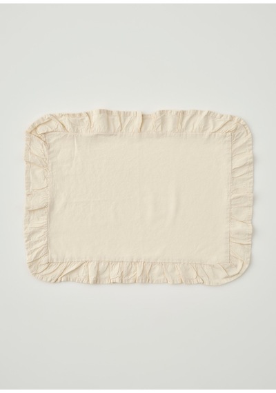Bella Maison %100 Pamuk Elegance Fırfırlı Amerikan Servis Ekru 35x45 Cm Ekru