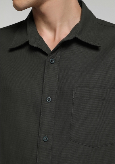 Colin's Colins Regular Fit Shirt Neck Düz Erkek Yeşil Uzun Kol Gömlek Cl1083468 Q1.v1 Pgr