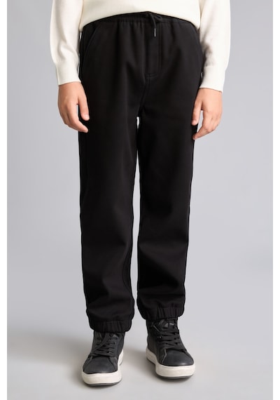 Defacto Jogger Fit Esnek Bel Rahat Kalıp Lastikli Paça Pantolon Erkek Çocuk F1976a826wnbk81 Siyah-bk81