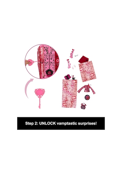 Monster Hıgh Gizemli Arkadaşlar Draculaura Bebek Monster High Gizemli Arkadaşlar Gizemli Bahçe Oyun Seti, Dracul
