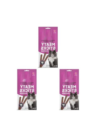 Tavuk Ve Turna Yemişi İçeren Kedi Çubuğu, 15 Gr, 3'lü Paket 100 G