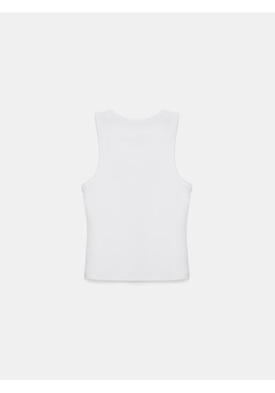 Dilvin 21259 Bisiklet Yaka Top-beyaz