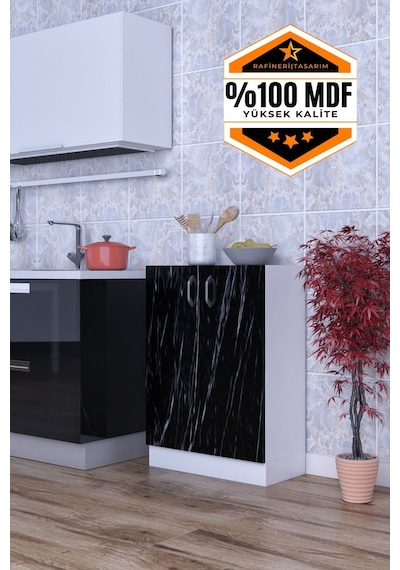 Rafineri Mokas Çok Amaçlı Mdf Dolap Raflı Kapaklı Mutfak Balkon Banyo Siyah Beyaz Rafineri Mokas Çok Amaçlı Mdf Dolap Raflı Kapaklı Mutfak Balkon Banyo Siyah Beyaz