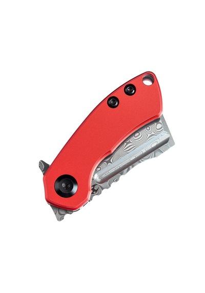 Kansept Mini Korvid Alüminyum Sap Damascus Çelik Mini Çakı T3030p2 Kum