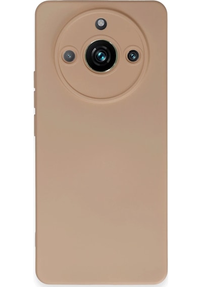 Cosmotex Newface Realme 11 Pro Kılıf Nano İçi Kadife Silikon - Pudra