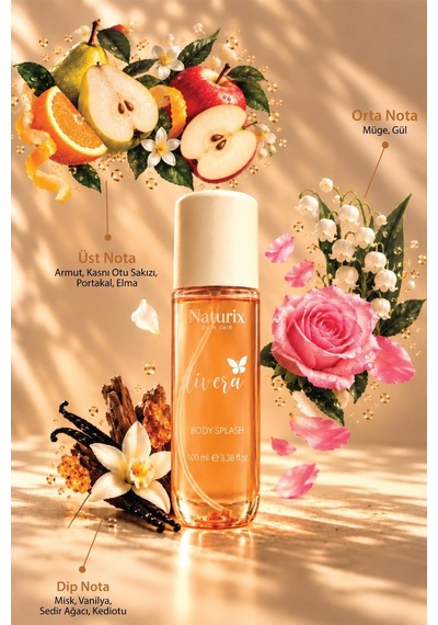 Naturix Livera Vücut Spreyi 100 Ml Meyvemsi Ve Çiçeksi Koku