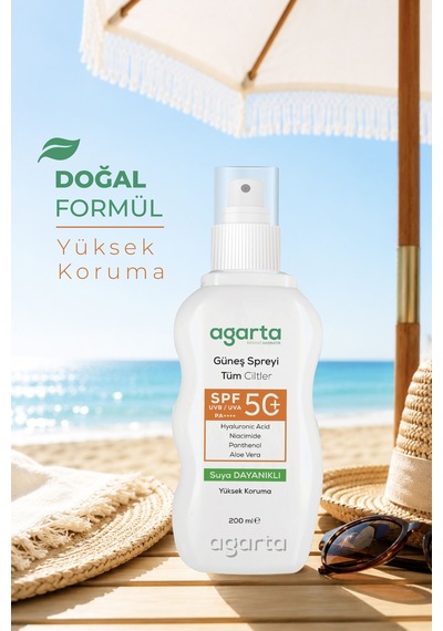 Agarta SPF 50+200 ML Yüz Ve Vücut Güneş Spreyi