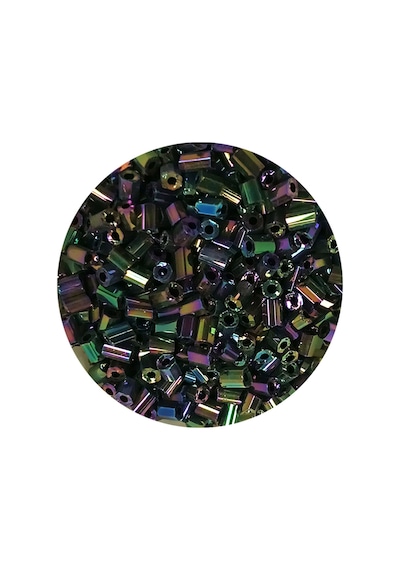 Kesme Cam Boncuk 2mm - 20 Gram - Parlak Alacalı -bnc304