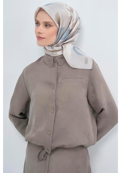 Armine İpek Eşarp 2026 Yaz - 9509-05 Taş Vizon Sura