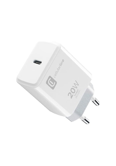 Cellularline 20w Şarj Adaptörü İphone 8 Ve Üstü İle Uyumlu, Usb-c, 4a, 20w
