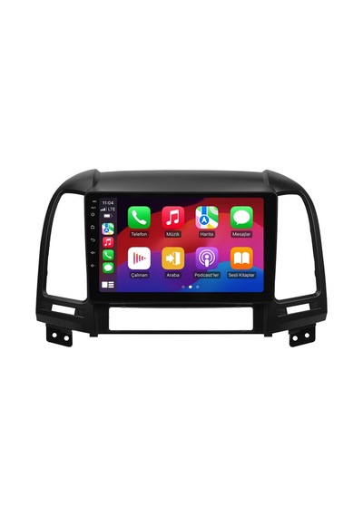 Hyundai Santa Fe 2006-2011 Android Multimedya Carplay Android Auto Navigasyon 8gb Ram 64gb 9"