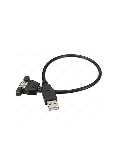 Panel Tipi Vidalı Usb 2.0 Uzatma Kablosu-30Cm
