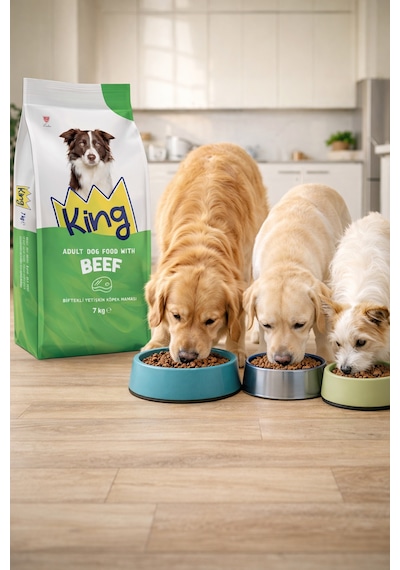 King Biftekli Yetişkin Köpek Maması 2 X 7 Kg
