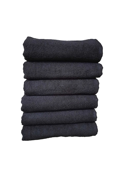 6lı Paket Boya Tutmayan Mikrofiber El Yüz Spor Kuaför Havlusu 50x90 Cm Renkli
